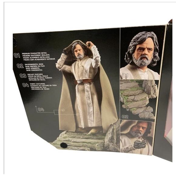 NEW! Star Wars Black Series Luke Skywalker Jedi Master Deluxe Set Sealed Figure - Picture 5 of 7